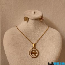 نیم ست استیل نگین دار ضربان