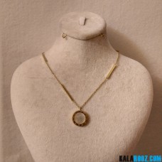 گردنبند استیل بولگاری دو رو