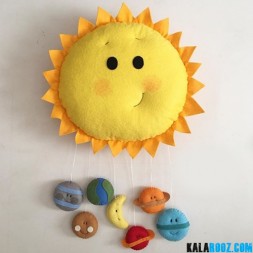 آویز نمدی خورشید