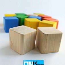 آجرک نونهالان | مکعب چوبی رنگارنگ