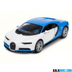 ماکت بوگاتی چیرون BUGATTI CHIRON BLUE/WHITE EXOTICS // 32509